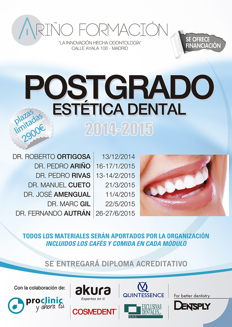Postgrado en Estetica Dental Ariño Formacion
